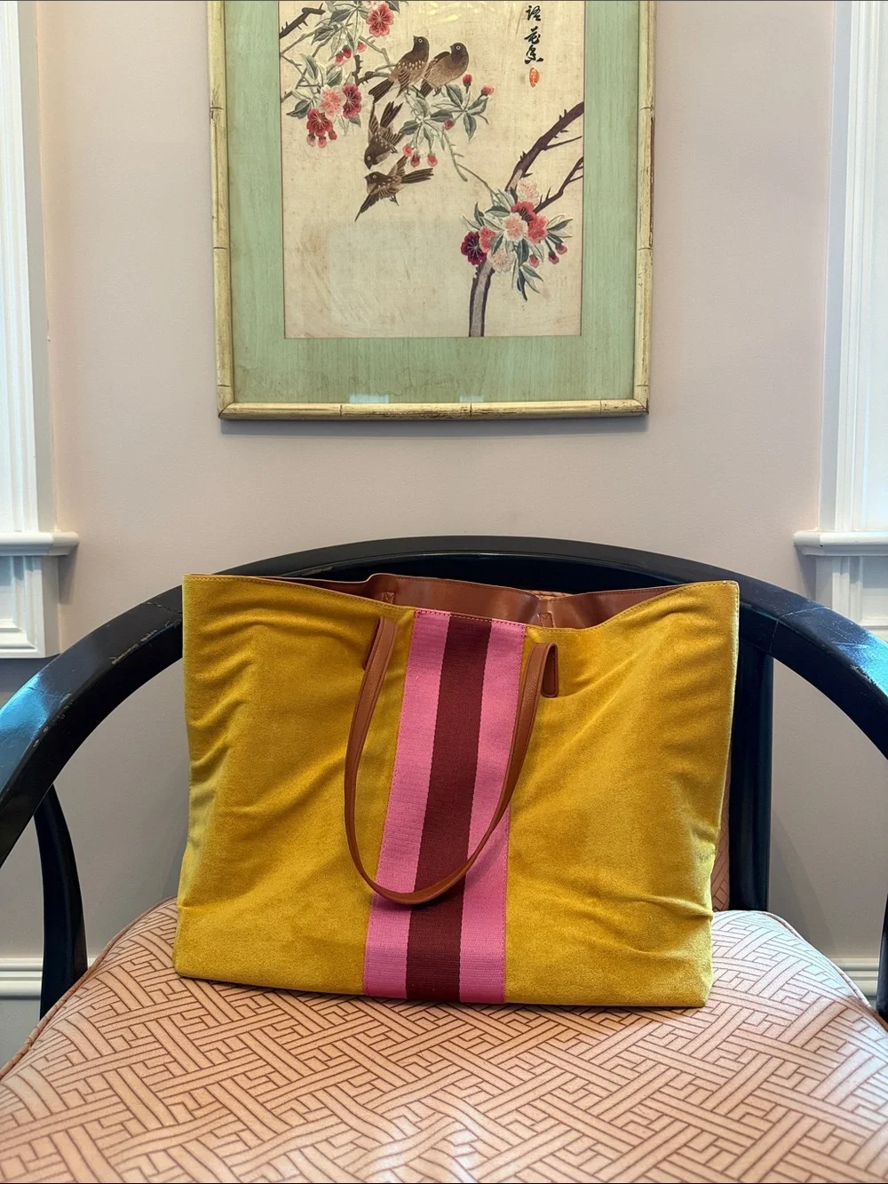 Yellow Velvet Tote